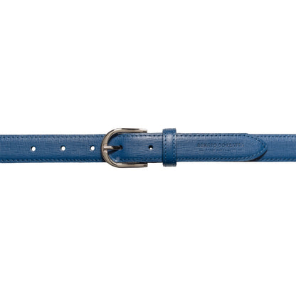 Damen Ledergürtel Saffiano Made in Italy – Schwarz, Blau, Grün, Rot - RB4016