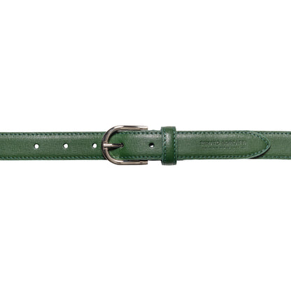 Damen Ledergürtel Saffiano Made in Italy – Schwarz, Blau, Grün, Rot - RB4016