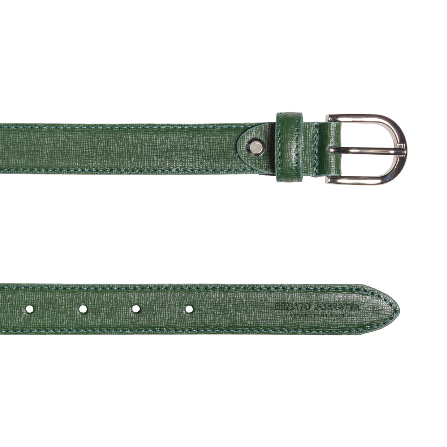 Damen Ledergürtel Saffiano Made in Italy – Schwarz, Blau, Grün, Rot - RB4016