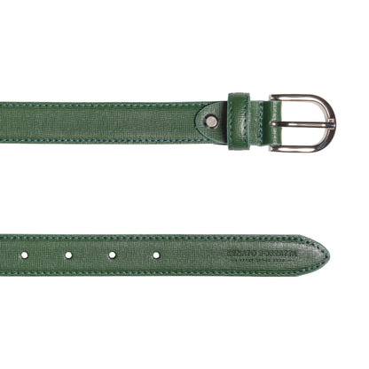 Damen Ledergürtel Saffiano Made in Italy – Schwarz, Blau, Grün, Rot - RB4016