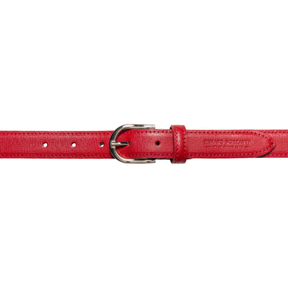 Damen Ledergürtel Saffiano Made in Italy – Schwarz, Blau, Grün, Rot - RB4016