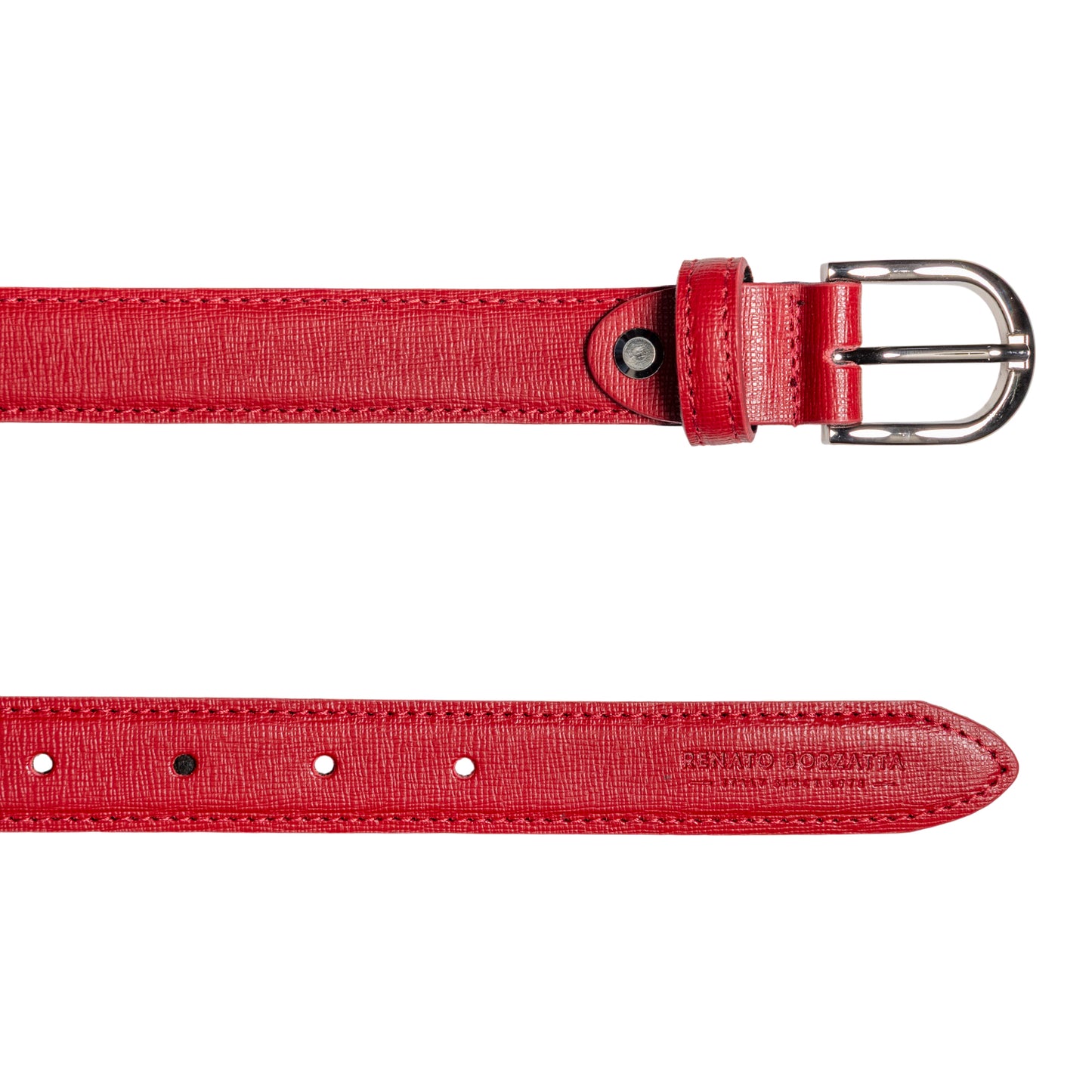 Damen Ledergürtel Saffiano Made in Italy – Schwarz, Blau, Grün, Rot - RB4016