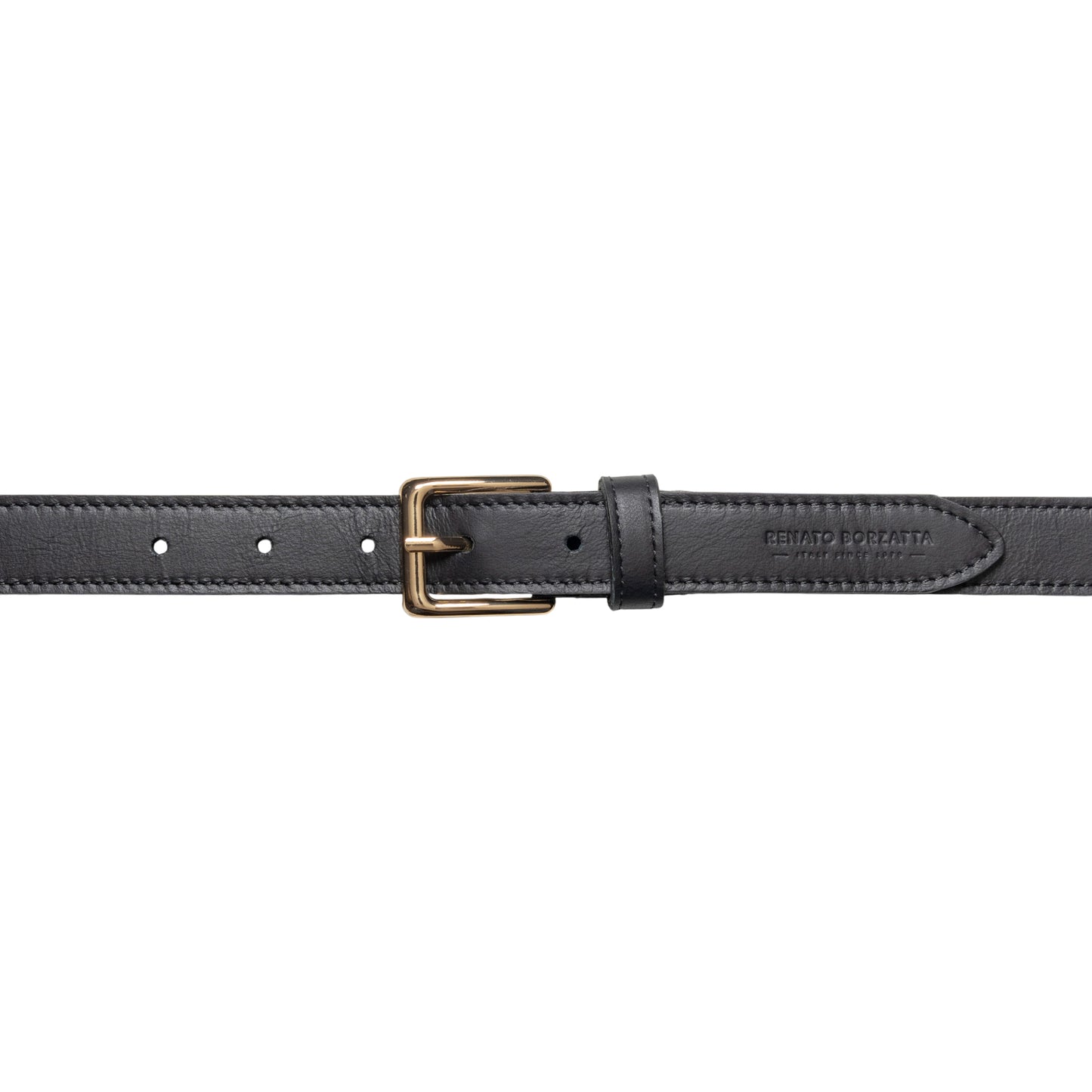 Damen Gürtel aus weichem Sauvage-Leder – Made in Italy – Ledergürtel mit Gold-Schnalle – Schwarz, Cognac, Bordeaux - RB4019