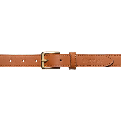 Damen Gürtel aus weichem Sauvage-Leder – Made in Italy – Ledergürtel mit Gold-Schnalle – Schwarz, Cognac, Bordeaux - RB4019