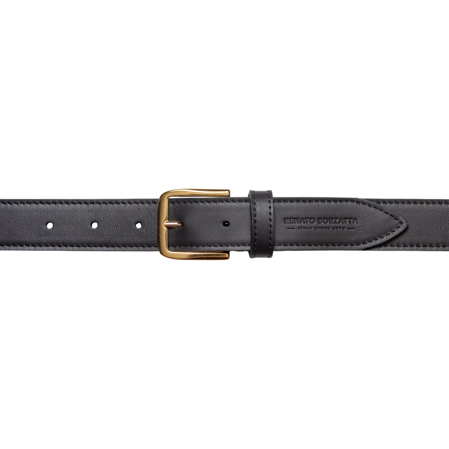 Damen Gürtel aus weichem Sauvage-Leder – Made in Italy – Ledergürtel mit Gold-Schnalle – Schwarz, Cognac, Bordeaux -RB4020