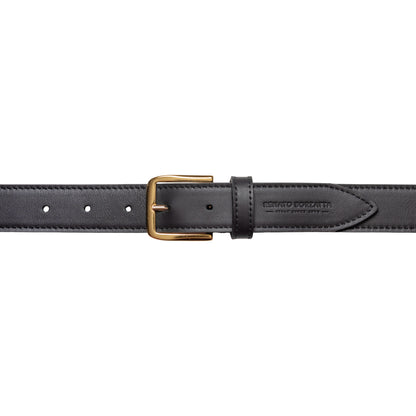 Damen Gürtel aus weichem Sauvage-Leder – Made in Italy – Ledergürtel mit Gold-Schnalle – Schwarz, Cognac, Bordeaux -RB4020
