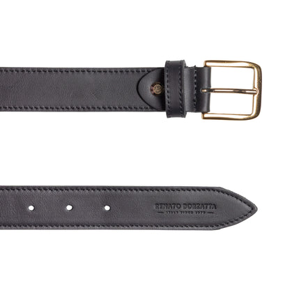 Damen Gürtel aus weichem Sauvage-Leder – Made in Italy – Ledergürtel mit Gold-Schnalle – Schwarz, Cognac, Bordeaux -RB4020