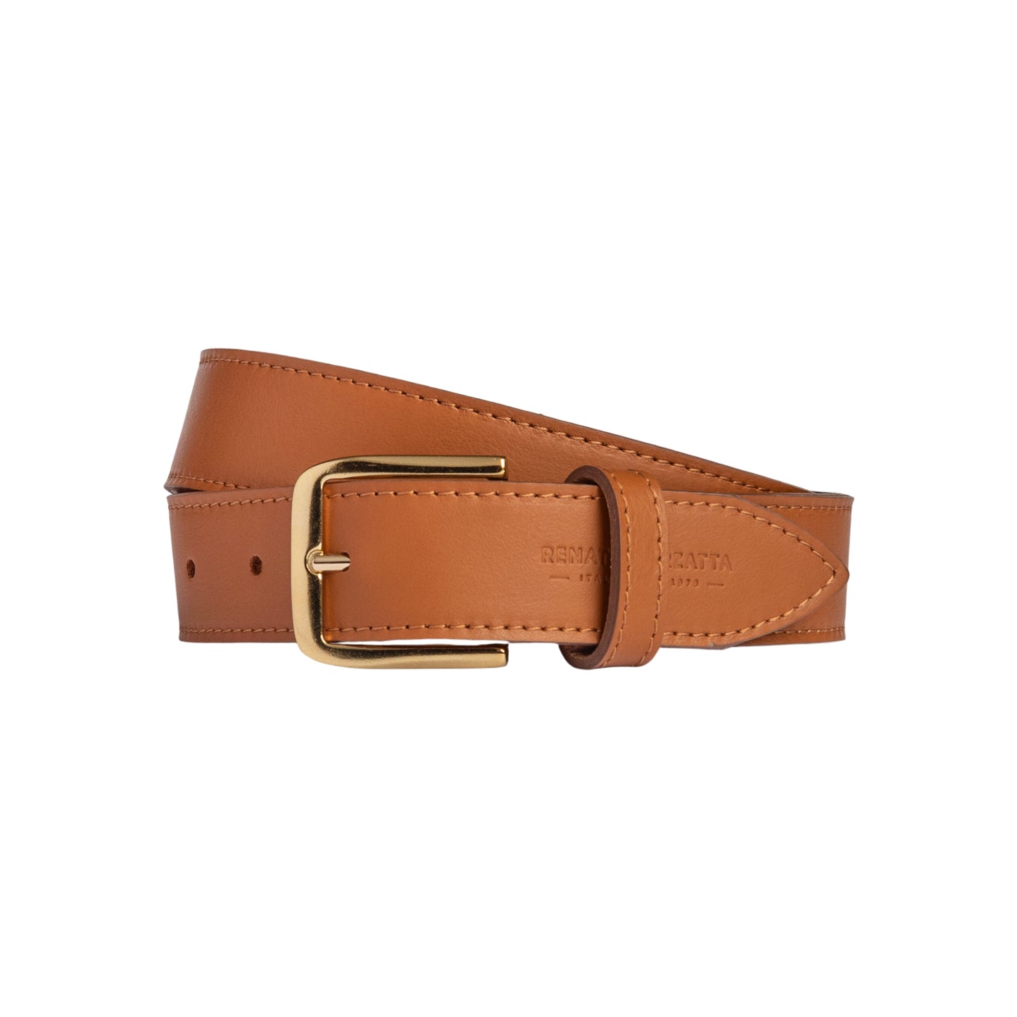 Damen Gürtel aus weichem Sauvage-Leder – Made in Italy – Ledergürtel mit Gold-Schnalle – Schwarz, Cognac, Bordeaux -RB4020