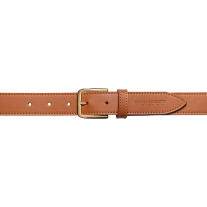 Damen Gürtel aus weichem Sauvage-Leder – Made in Italy – Ledergürtel mit Gold-Schnalle – Schwarz, Cognac, Bordeaux -RB4020