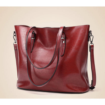 Damen Handtasche Leder Umhängetasche (2 Farboptionen)